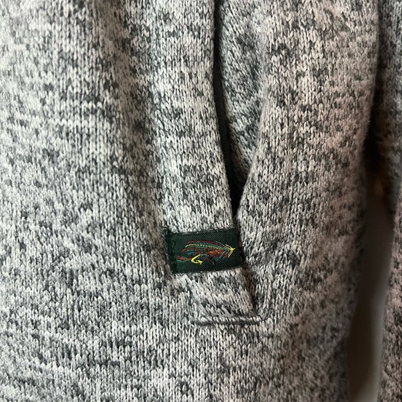 Orvis Men's Quarter Zip Pullover Sweater Size M Gray - Picture 6 of 9